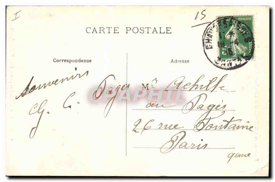 Environs de CHAUDESAIGUES - Pont de Labroze - Route de Laneau — Ed. Girbal, Jourdan — Rückseite
