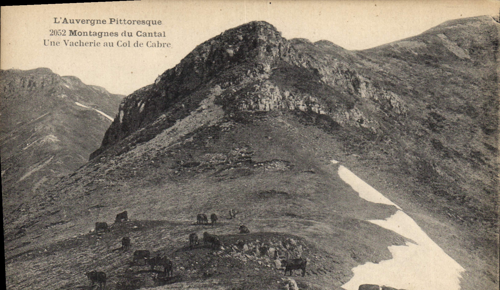 Montagnes du Cantal — Une Vacherie au Col de Cabre — P. et A. Malion, éditeurs, Hamagin