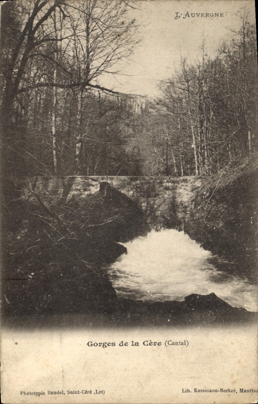 CPA l'Auvergne Gorges de la Cere Cantal 