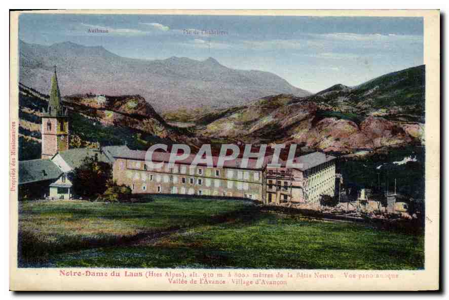 Notre-Dame du Laus (Hautes-Alpes), alt. 910 m. — Vue panoramique — Propriété des Missionnaires