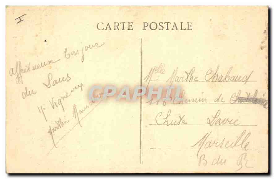 Notre-Dame-du-Laus - Kapelle des Blutigen Herzens — Im Hintergrund, Dorf Avançon — Verlag Milin Jabrat, Nr. 725 — Rückseite