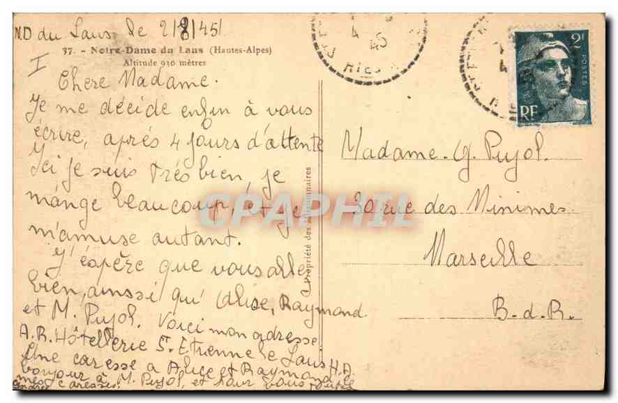 Notre-Dame-du-Laus — Hautes-Alpes — n°37 — Reverso