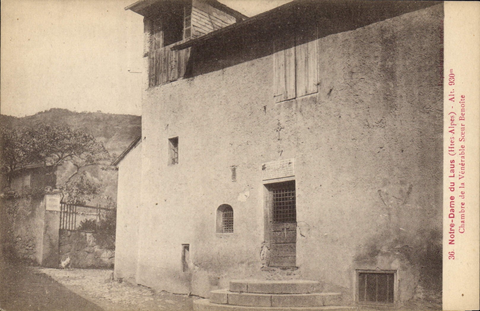 Notre-Dame du Laus (Hies-Alpes) — Chambre de la Vénérable Sœur Benoîte — Phototypie J.Bie/Faime, Reims