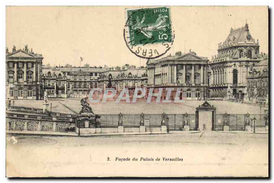 CPA Facade du Palais de Versailles