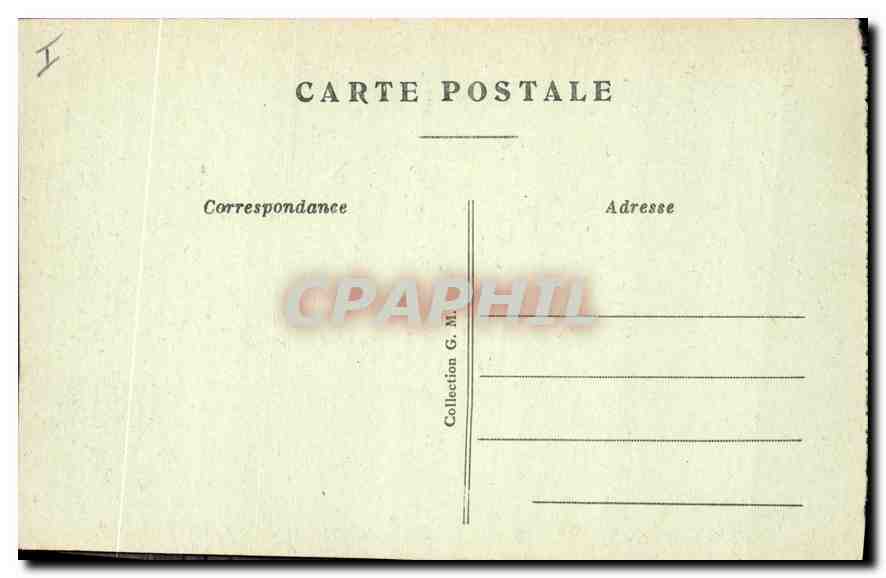 CPA Mountlucon Le Jet d'Eau Avenue de la Gare  — Rückseite