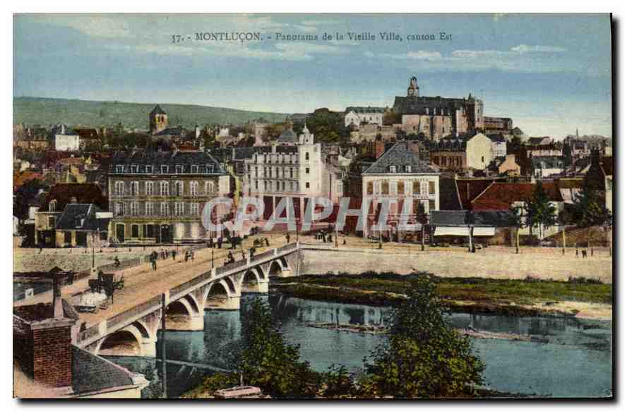 CPA Montlucon Panorama de la Vieille Ville canton Est 