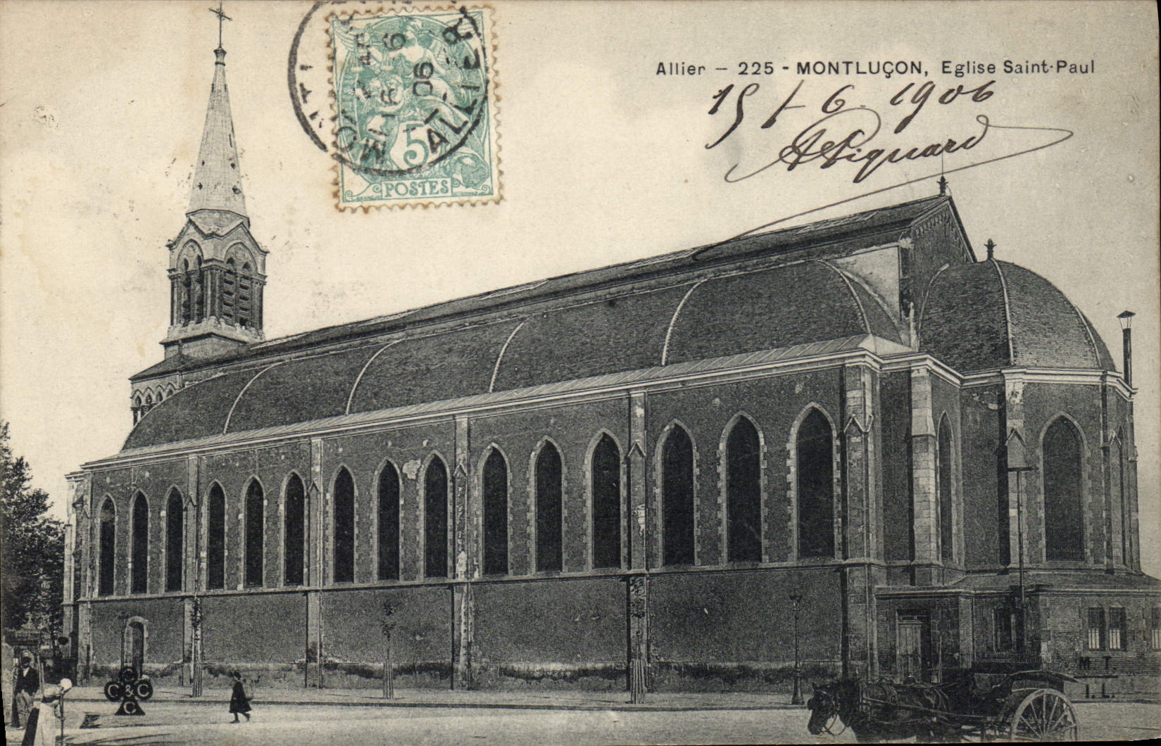 CPA Allier Montlucon Eglise Saint Paul 