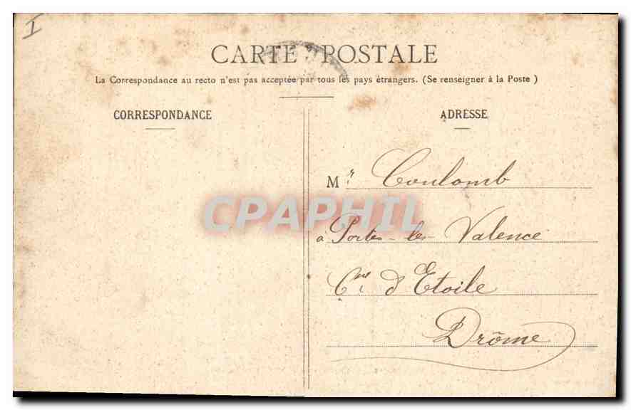 CPA Environs de Mountlicon La Prise d'eau a Sceau  — Rückseite