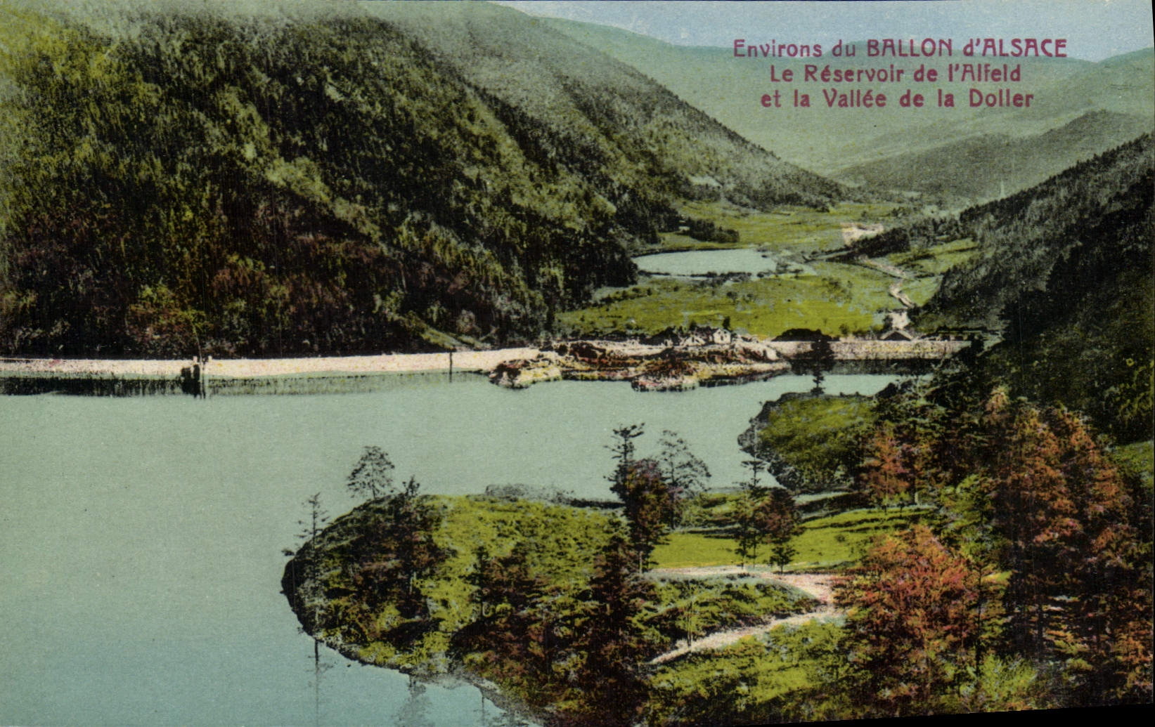 CPA Environs de Ballon d'Alsace Le Reservoir de l'Alfeld et la Vallee de la Doller 