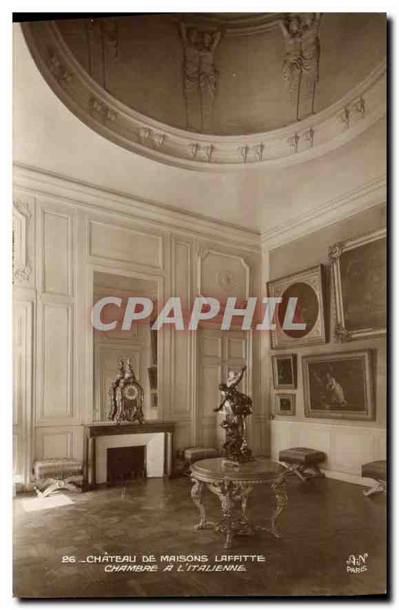 CPA Chateau de Maisons Laffitte Chambre a l'italienne 