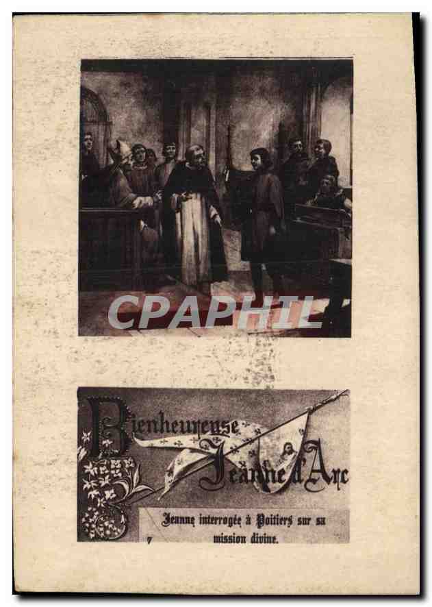 CPA Bienheureuse Jeanne d'Arc Jeanne interragee a poitiers sur sa mission divine 