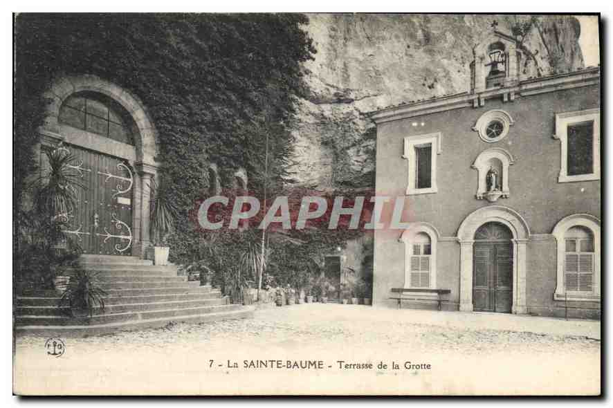 CPA La Sainte Baume Terrasse de la Grotte 