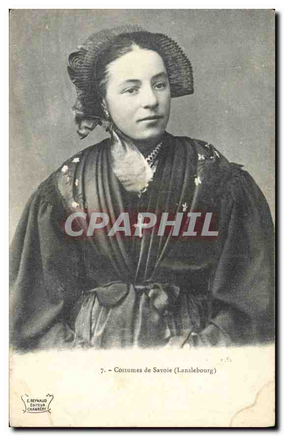 CPA Costumes de Savoie Lanslebourg 