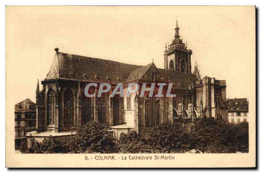CPA Colmar La Cathedrale St Martin 
