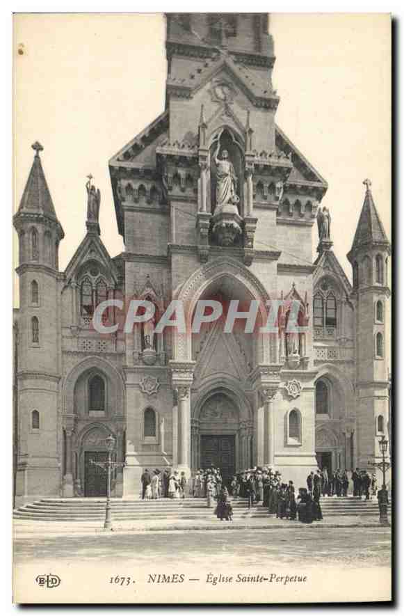 CPA Nimes Eglise Sainte Perpetue 