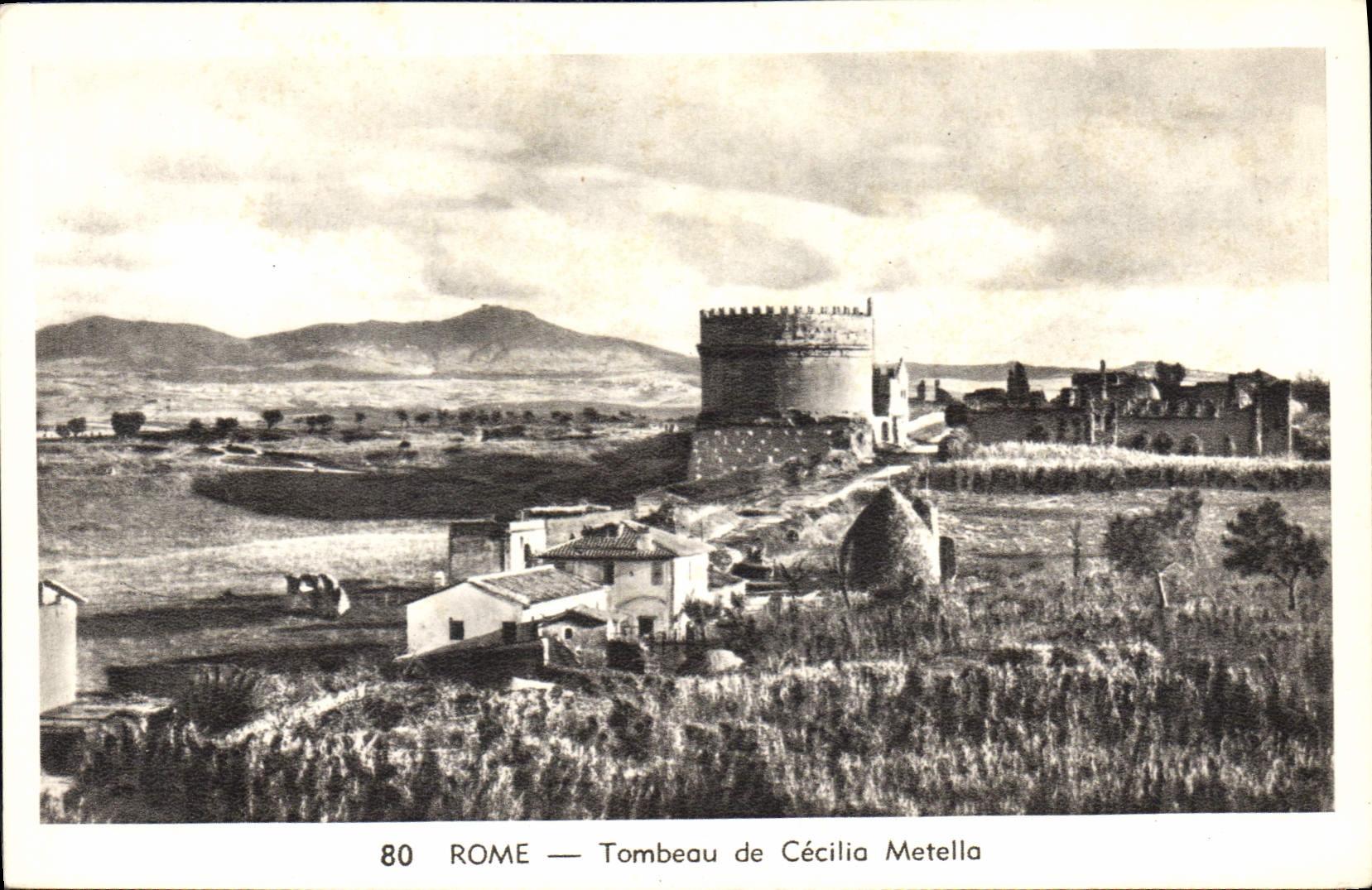 CPA Rome Tombeau de Cecilia Metella 