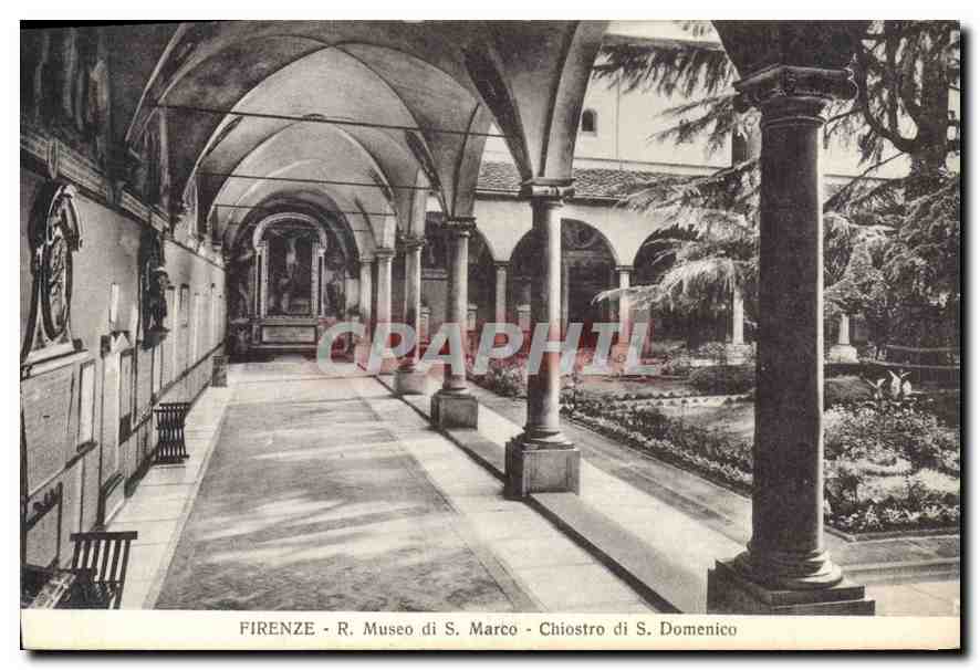 CPA Firenze R Museo di S Marco Chiostro di S Domenico 