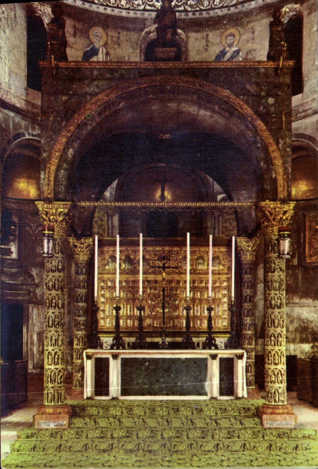 CPA Venezia Interno della Basilica S Marco 