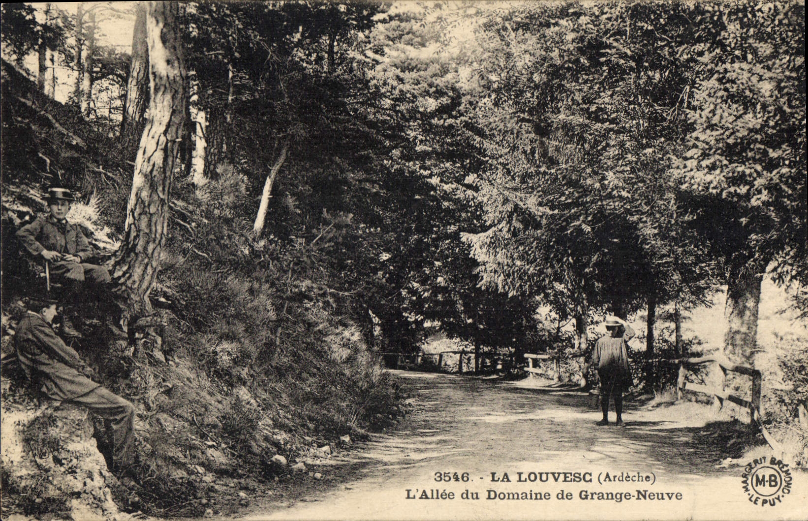 L'Allée du Domaine de Grange-Neuve — La Louvesc (Ardèche) — Éditions Margent-Bremond, n° 3546