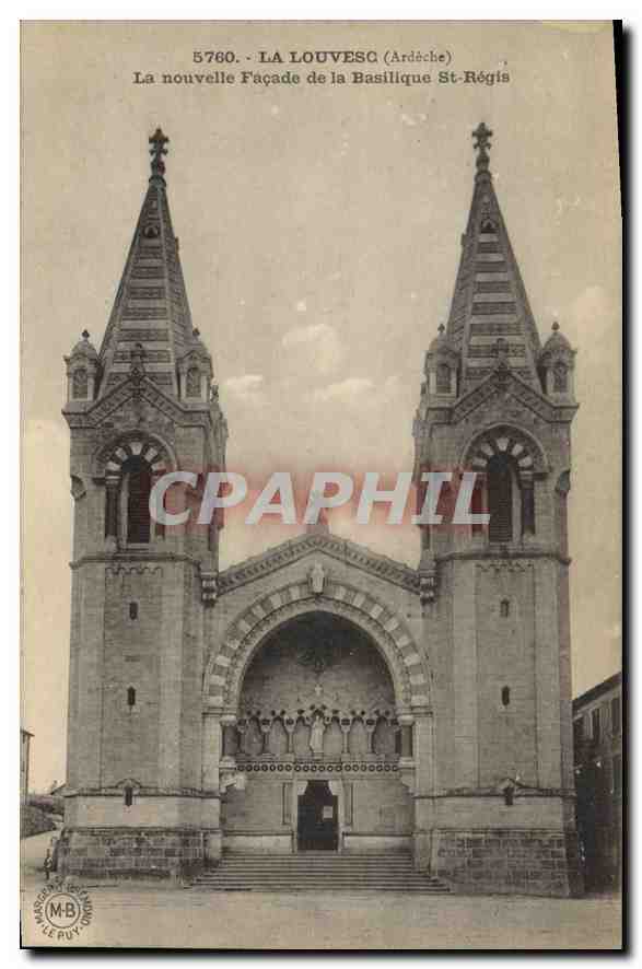La nouvelle Façade de la Basilique St-Régis — Louvesc (Ardèche) — Éditions M.B. Le Puy