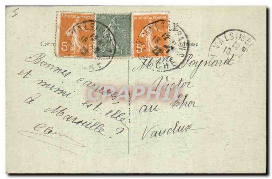 Valls-les-Bains — Vue Générale — Quartier de la Bégude — L'Ardèche Illustrée n°9 — Rückseite