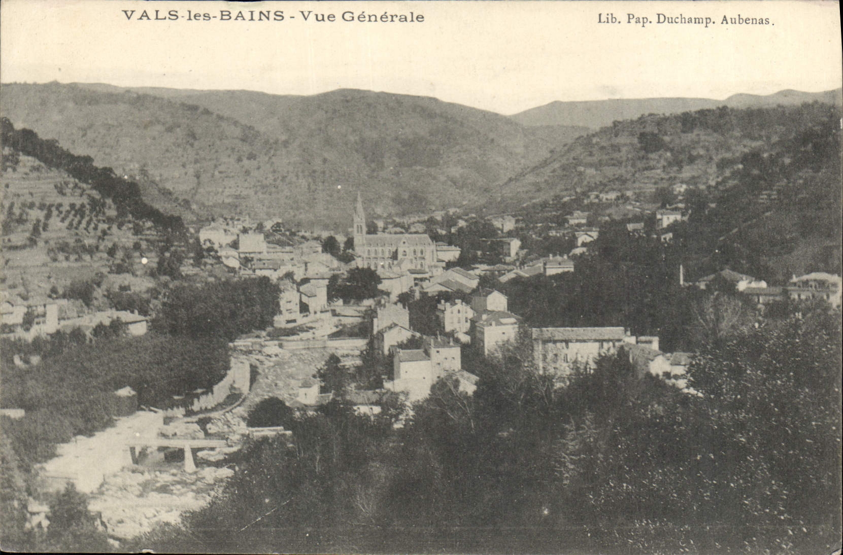 VALS-les-BAINS - Vue Générale — Lib. Pap. Duchamp Aubenas