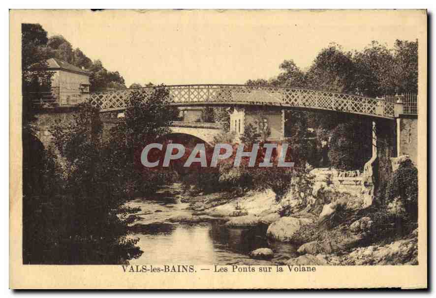 CPA Vals les Bains Les Ponts sur la Volane 