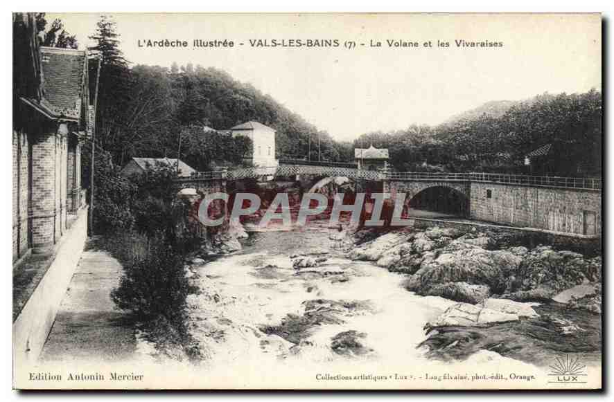 CPA l'Ardeche Illustree Vals les Bains La Volane et les Vivaraises 