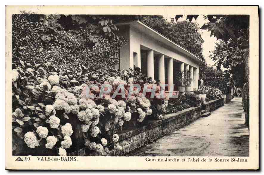 Vals-les-Bains — Coin de Jardin et l'abri de la Source St-Jean — CH DES ARTS PHOTO-MECANIQUE - ST-HASBOURG-CHILITIGHEIM
