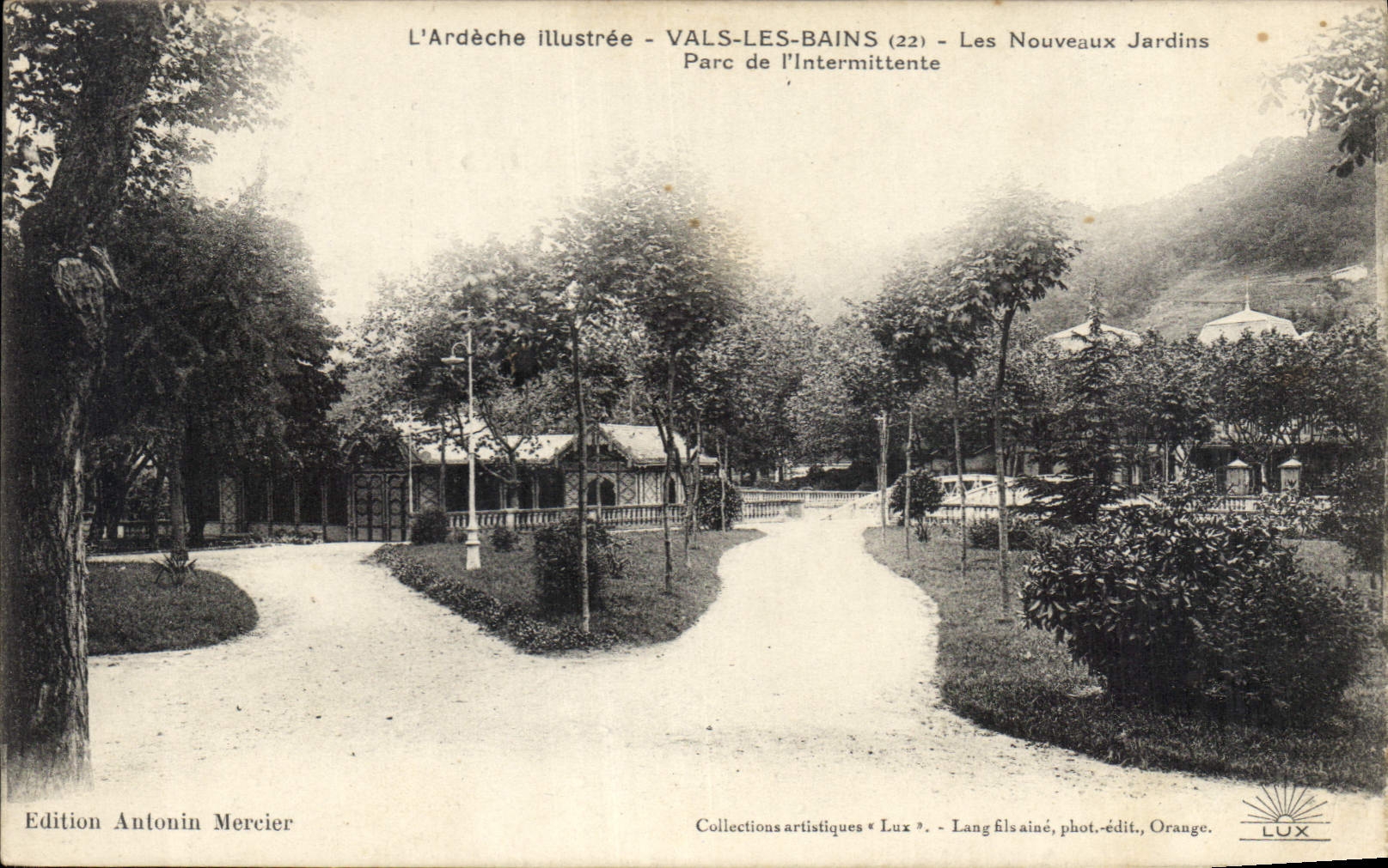 Vals-les-Bains (22) — Les Nouveaux Jardins — Édition Antonin Mercier