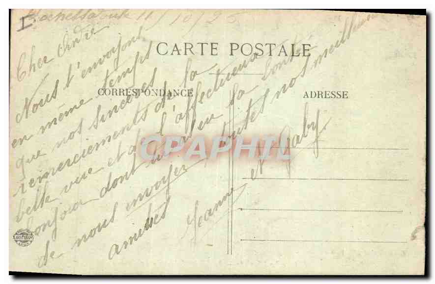 CPA l'Ardeche Illustree Vals les Bains Le Casino  — Rückseite