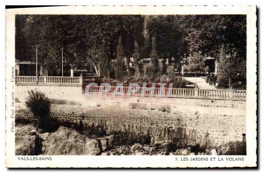 Vals-les-Bains — Les Jardins et la Volane — Photo Paul Jacquin, Valence, n°5