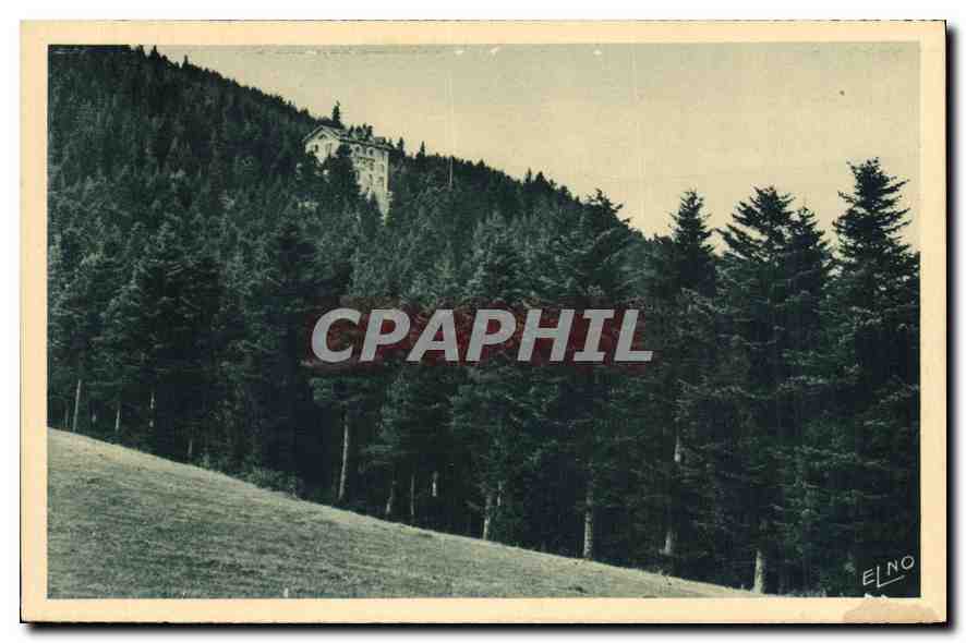 CPA La Louvesc Ardeche l'Hotel du Mont Besset dans les bois 