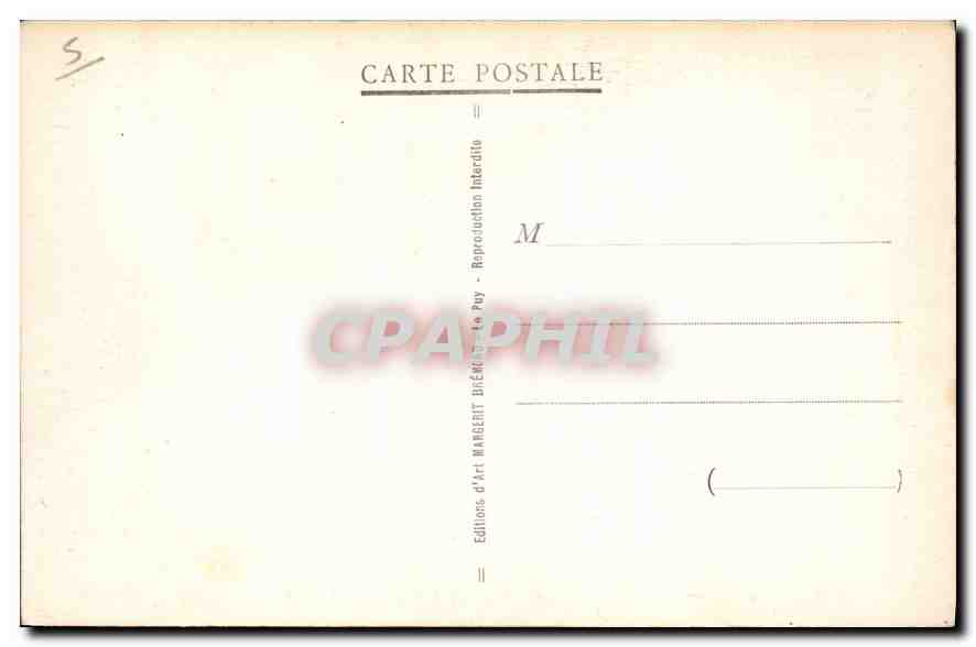 CPA La Louvesc Ardeche La Chaire et le Portique de la Basilique St Regis  — Verso