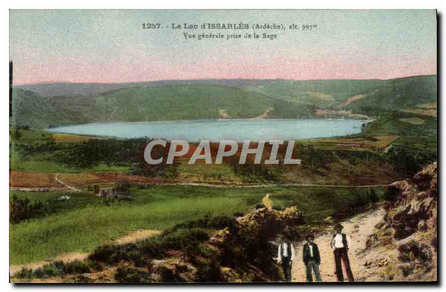 Le Lac d'Issarlès (Ardèche) — Vue générale prise de la Sage — Éditions d'Art Margerit Brémond, Le Puy