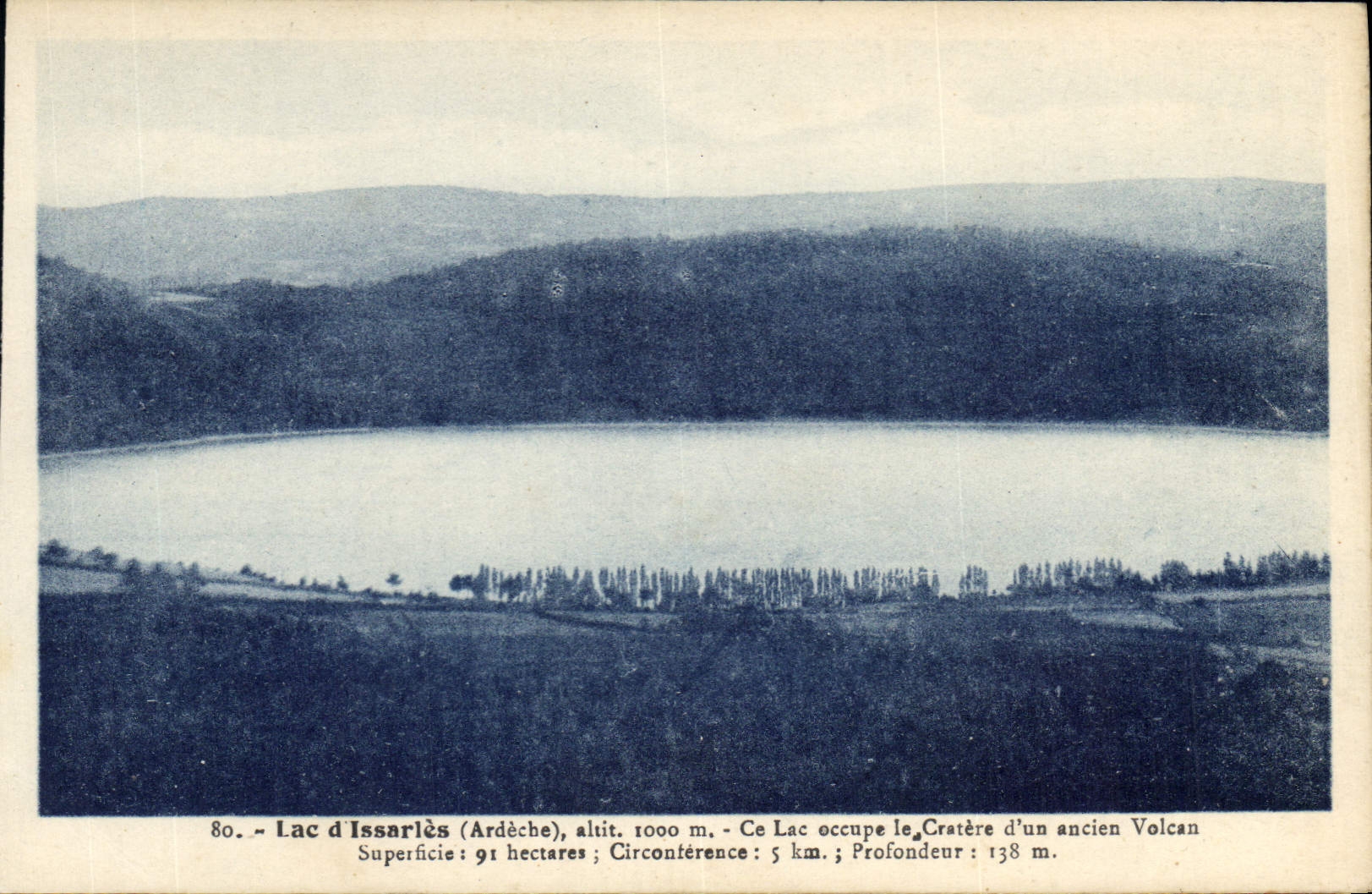 See Issarlès (Ardèche) — Panoramablick — Éditions Haond, Nr. 80
