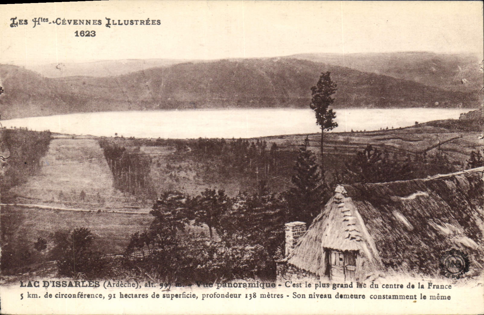 See Issarlès (Ardèche) — Panoramablick — Les Cévennes Illustrées 1623