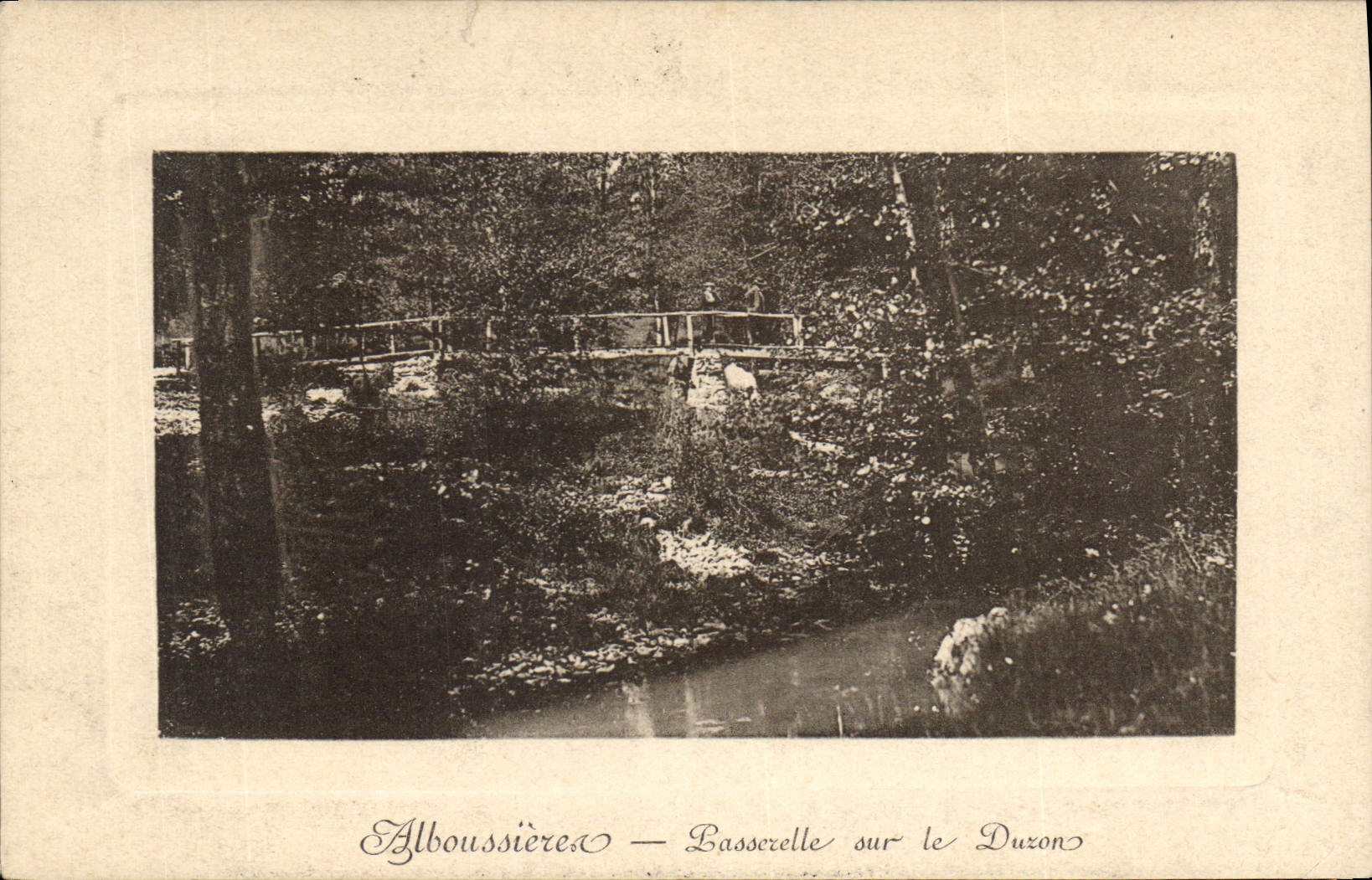 Alboussière — Basserelle sur le Duzon