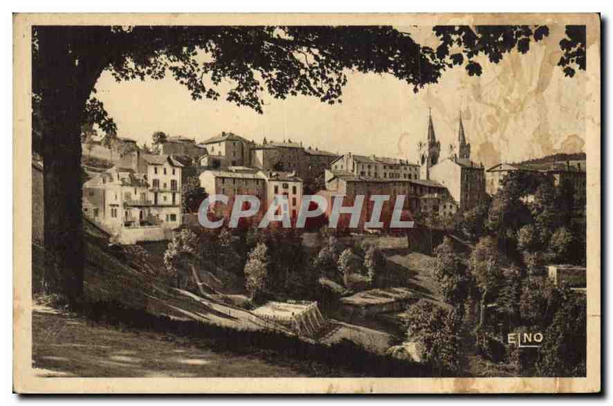 La Louvesc (Ardèche) — vue prise du boulevard des Élégants — E. NO
