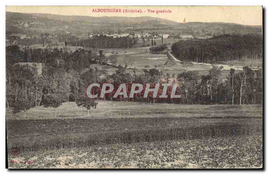 Alboussière (Ardèche) — Vue générale — Éditeur inconnu, n° de série non visible