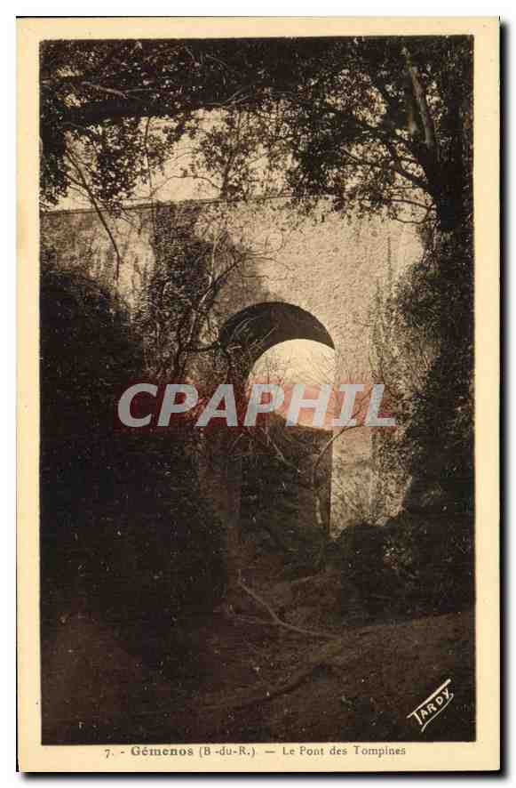 CPA Gemenos B du R Le Pont des Tompines 
