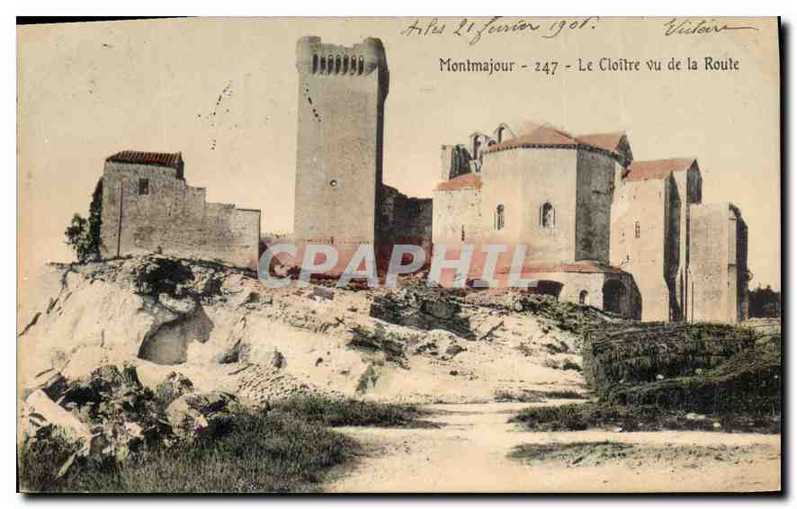 Montmajour - Ansicht des Cloisters von der Straße — 247 — Verlag Victor