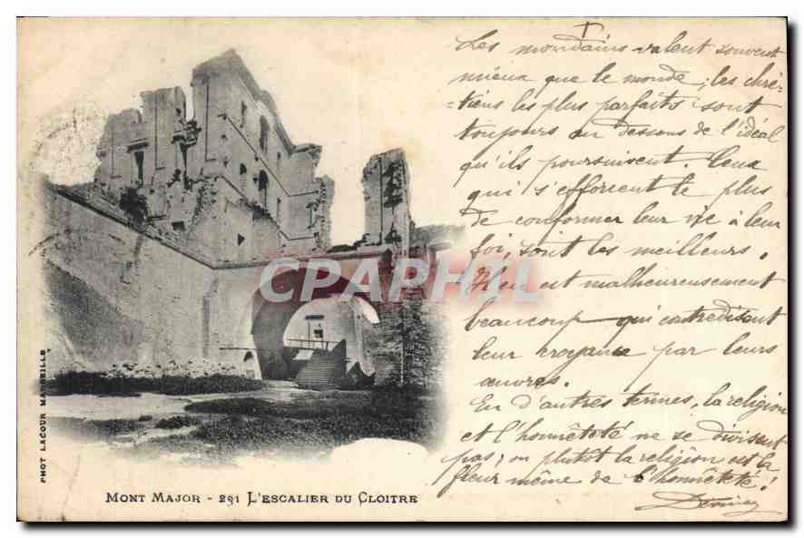 CPA Mont Major l'Escalier du Cloitre 