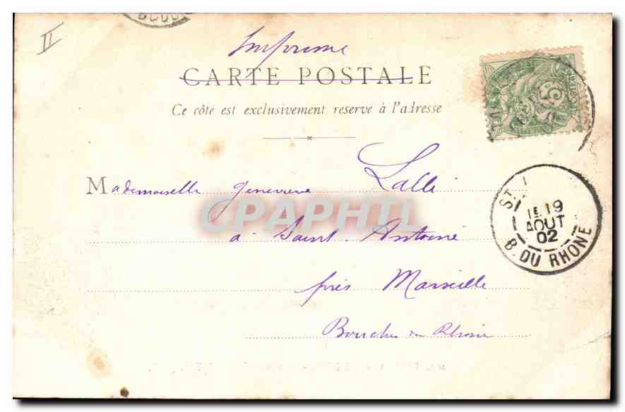 Environ d'ARLES - Couvent de MONTMAJOR — B F CHALON-S-SAONE n°102 — Reverso