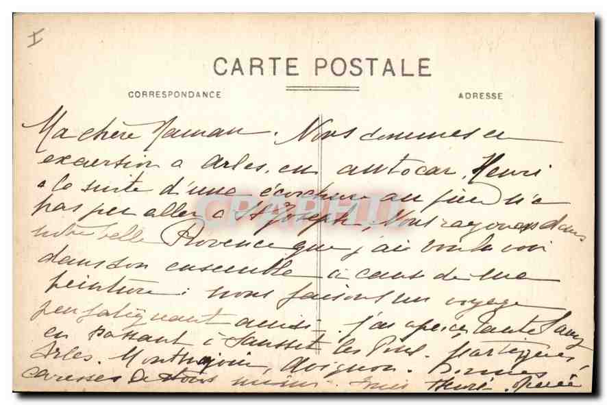 Abbaye de Montmajour — XIIe siècle, à gauche, le donjon ou tour de défense XIVe siècle — Coll. E. C. — Achterkant