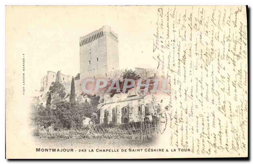 Montmajour — La chapelle de Saint-Césaire & la tour — Phot. Lascour Manzetti 243