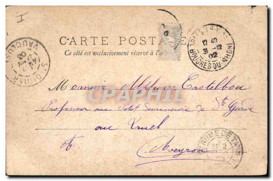 CPA Environs d'Arles Montmajour vue generale  — Rückseite