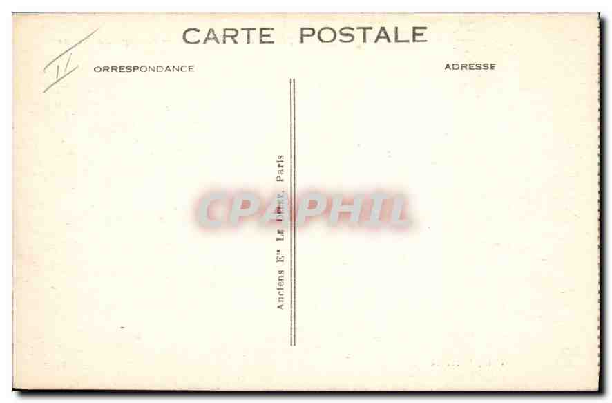 CPA Trouville Groupe de Villas  — Verso