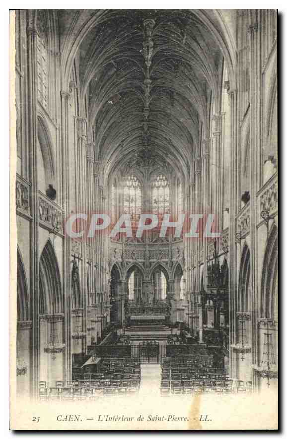 CPA Caen l'Interieur de Saint Pierre 