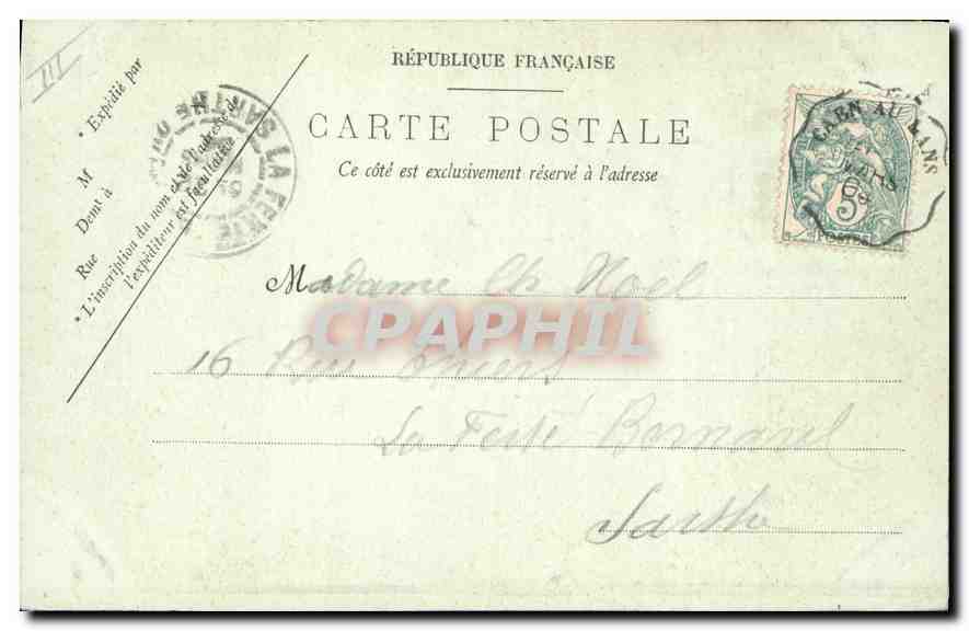 CPA Caen l'Interieur de Saint Pierre  — Verso